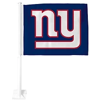 Drapeau de voiture recto-verso haut de gamme des Giants de New York bleu
