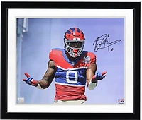 Brian Burns New York Giants Autographed 16" x 20" Spida-Burns Pose in 100th Season Throwback Uniform Photograph