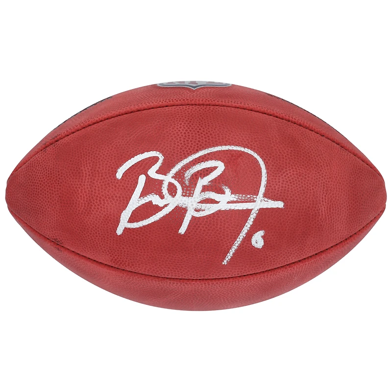 Ballon de football américain Wilson Duke en couleur, autographié par Brian Burns des Giants de New York
