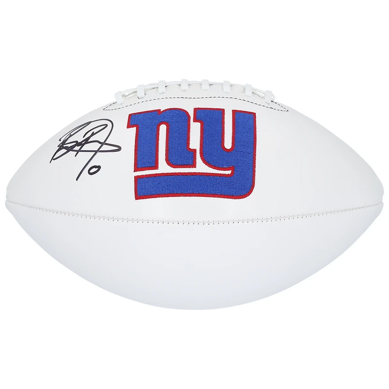 Ballon de football américain Wilson White Panel autographié par Brian Burns, des Giants de New York