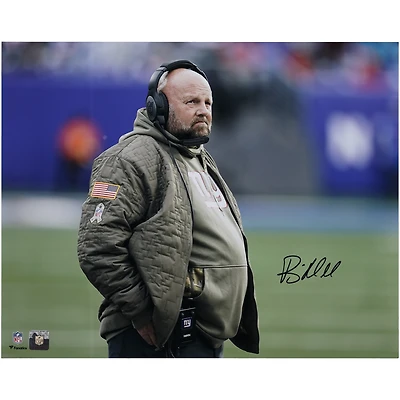 Brian Daboll New York Giants Autographed 16" x 20" Sideline Photograph