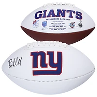Brian Daboll New York Giants Autographed White Panel Football