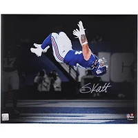 Cam Skattebo New York Giants Autographed 16" x 20" 2025 Week 3 Touchdown Celebration Backflip Spotlight Photograph
