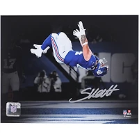Cam Skattebo New York Giants Autographed 8" x 10" Backflip Spotlight Photograph