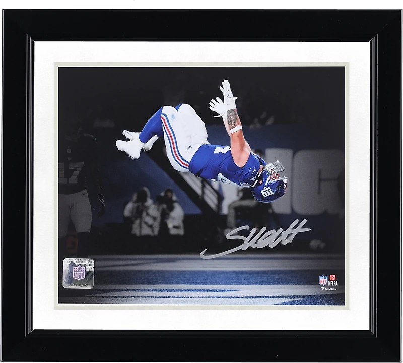 Cam Skattebo New York Giants Autographed 8" x 10" Backflip Spotlight Photograph