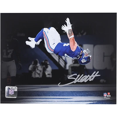 Cam Skattebo New York Giants Autographed 8" x 10" Backflip Spotlight Photograph