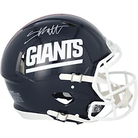 Cam Skattebo New York Giants Autographed Riddell 1980-99 Throwback Speed Authentic Helmet