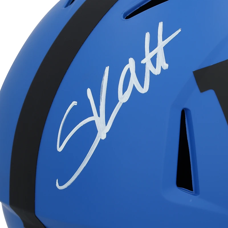 Réplique du casque Riddell Rave Speed autographié par Cam Skattebo des New York Giants