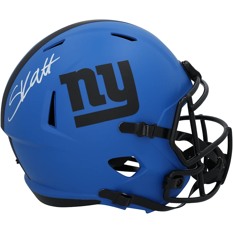 Réplique du casque Riddell Rave Speed autographié par Cam Skattebo des New York Giants