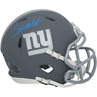 Casque Riddell Slate Speed ​​Mini autographié par Cam Skattebo des New York Giants