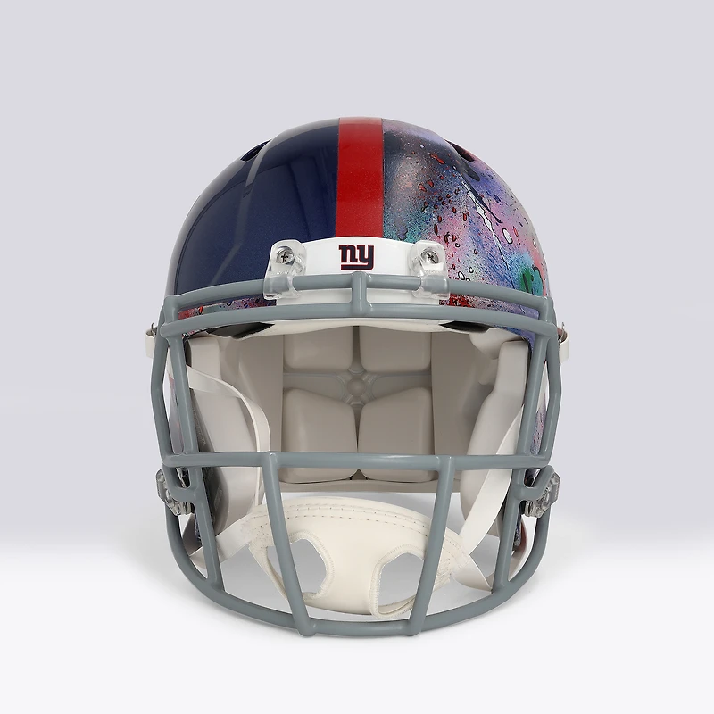 Cam Skattebo New York Giants Autographed Riddell Speed Authentic Helmet - Art by Shawn Voelker - NF70444455