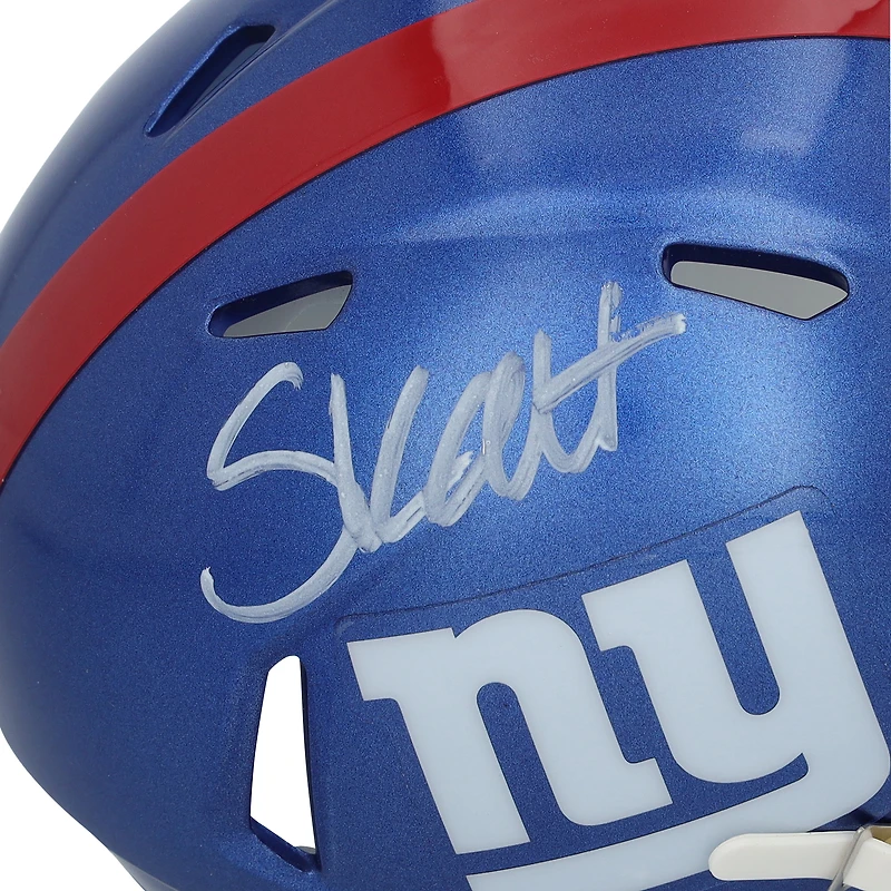 Cam Skattebo New York Giants Autographed Riddell Speed Mini Helmet
