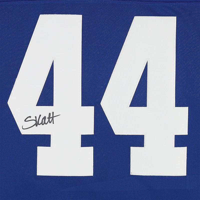 Cam Skattebo New York Giants Autographed Royal Nike Vapor F.U.S.E. Limited Jersey