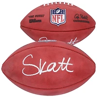 Ballon de football Wilson Duke autographié par Cameron Skattebo, multi-équipes de la NFL, en couleur