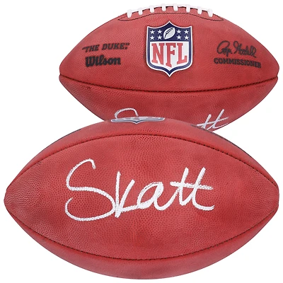 Cam Skattebo New York Giants Autographed Wilson Duke Full Color Football