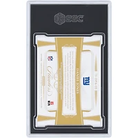 Carte recrue autographiée de Daniel Jones (New York Giants), Panini Flawless Dual Relic 2019, n° DPA-DJ, n° 2/25, authentifiée SGC, note 8,5/10.