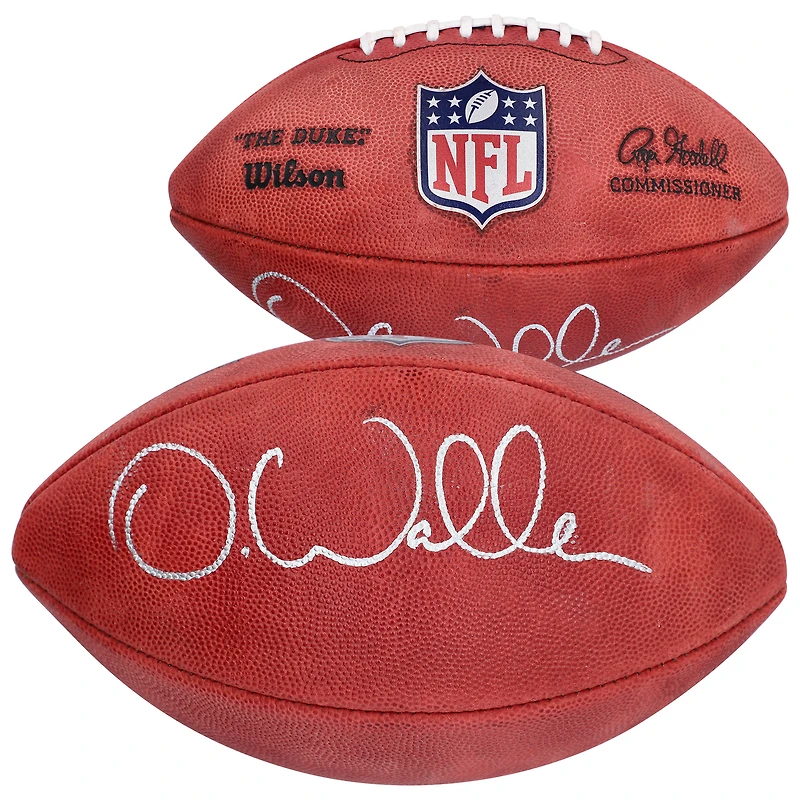 Ballon de football professionnel Wilson Duke dédicacé par Darren Waller des New York Giants