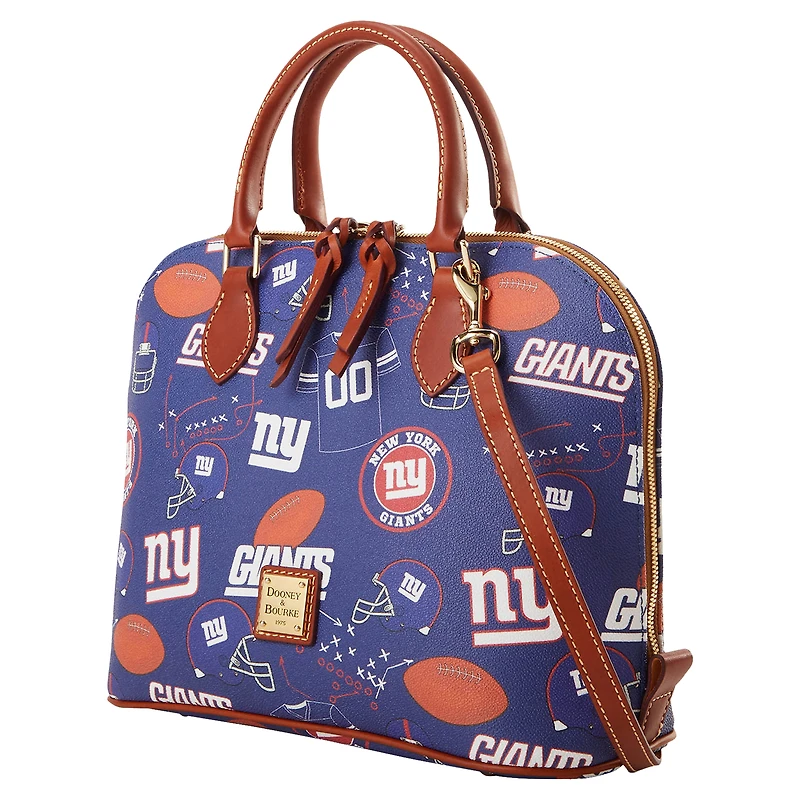 Sacoche zippée pour le jour du match Dooney & Bourke New York Giants