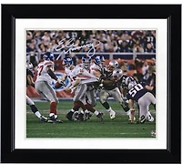 Eli Manning New York Giants Autographed 8" x 10" Super Bowl XLII Escape Photograph