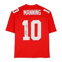 Eli Manning New York Giants Autographed Red Mitchell & Ness 2004 Legacy Jersey