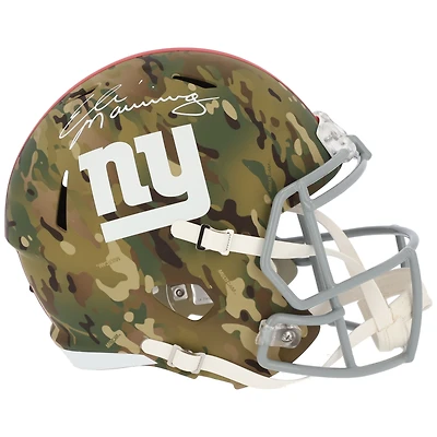 Eli Manning New York Giants Autographed Riddell Camo Alternate Speed Replica Helmet
