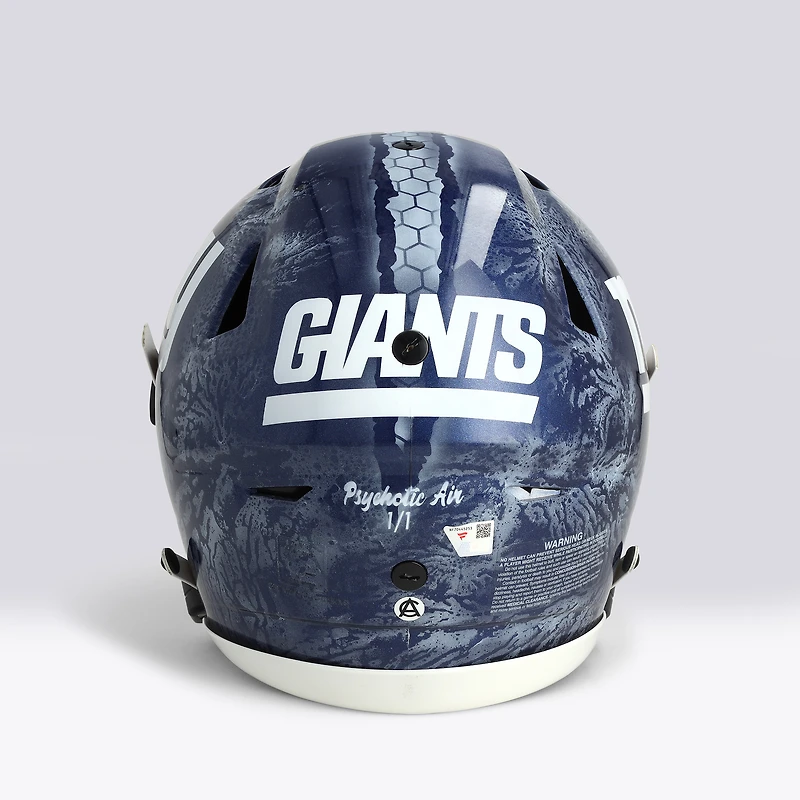 Eli Manning New York Giants Autographed Riddell Speed Flex Authentic Helmet - Art by Art Cabal