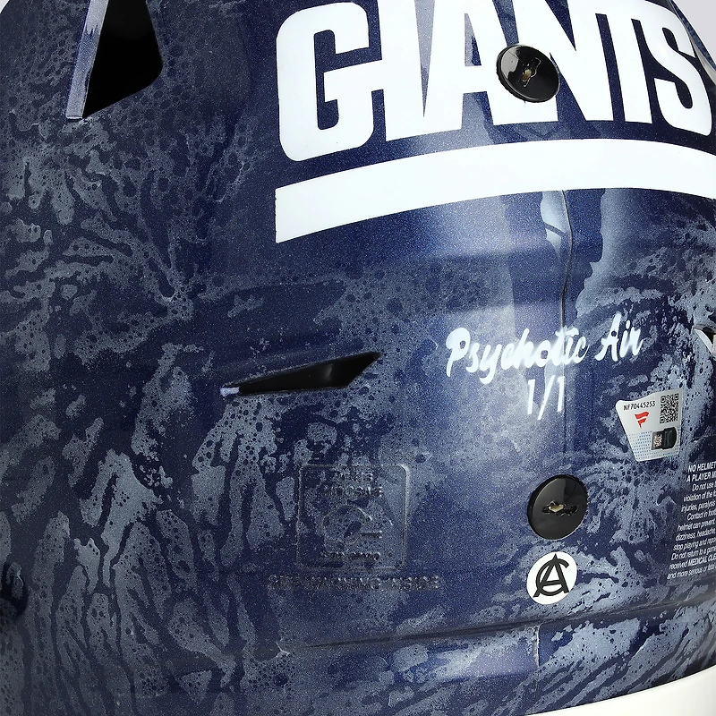 Eli Manning New York Giants Autographed Riddell Speed Flex Authentic Helmet - Art by Art Cabal