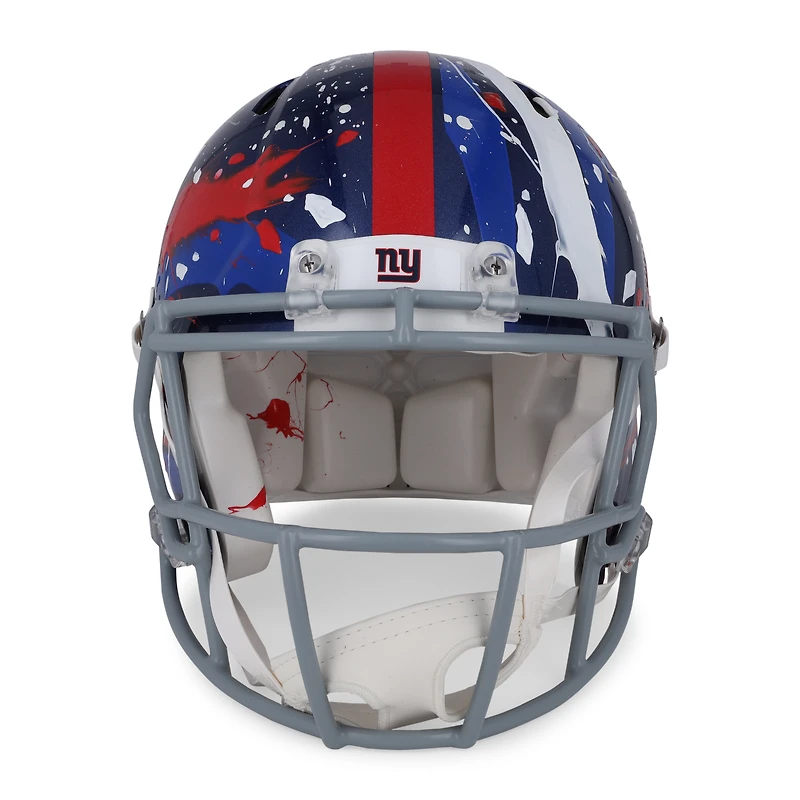 Casque Riddell Speed Pro-Line autographié par Eli Manning (New York Giants) - Illustration de King Saladeen - Édition limitée n° 1/1 - WN55915751