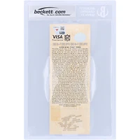 Billet autographié par Eli Manning des New York Giants pour le Super Bowl XLII, signé Beckett Fanatics, et authentifié par les fans du Super Bowl XLII, daté du 3 février 2008 et portant l'inscription « SB XLII MVP ».