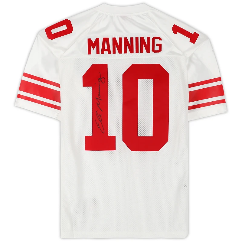 Eli Manning New York Giants Autographed Super Bowl XLII White Mitchell & Ness Authentic Jersey