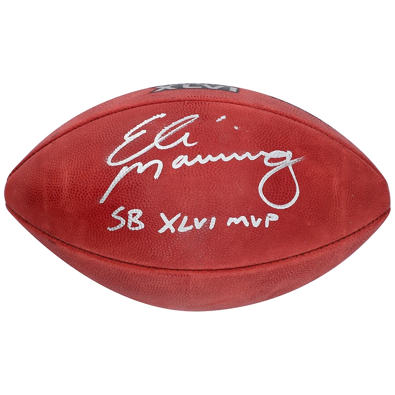 Eli Manning New York Giants Autographed Super Bowl XLVI Pro Football with ''SB XLVI MVP'' Inscription