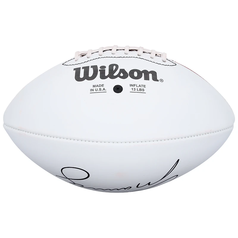 Eli Manning New York Giants Autographed Wilson 100th Season White Panel Football