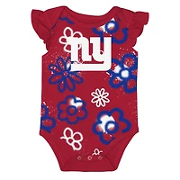 Girls Newborn & Infant Outerstuff New York Giants The Sunshine Two-Piece Bodysuit Set