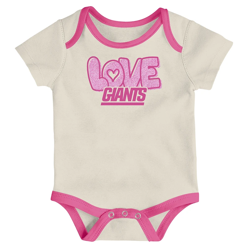 Ensemble 2 pièces body et pantalon pour nouveau-né bébé blanc New York Giants All The Love