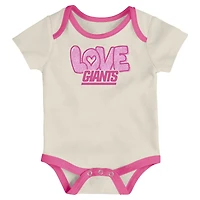 Ensemble 2 pièces body et pantalon pour nouveau-né bébé blanc New York Giants All The Love
