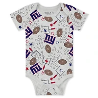 Vêtements pour bébés et nouveau-nés par Erin Andrews Ensemble trois pièces body pantalon Turn Me Around des New York Giants