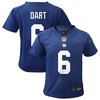 Maillot de match Nike Jaxson Dart Royal pour bébé, New York Giants