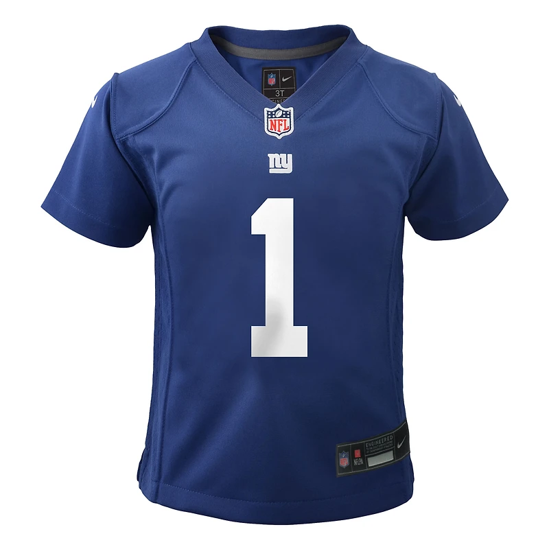 Infant Nike Malik Nabers Royal New York Giants Team Player Game Jersey