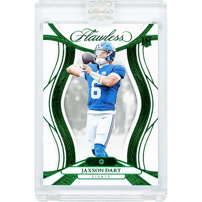 Carte recrue Jaxson Dart New York Giants 2025 Panini Flawless Emerald Jewel Relic #95 #2/5