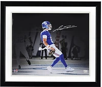 Jaxson Dart New York Giants Autographed 16" x 20" 2025 Week 4 First Career Touchdown Spotlight Photograph
