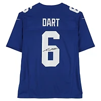 Jaxson Dart New York Giants Autographed Blue Nike Vapor Fuse Limited Jersey