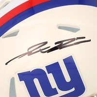 Casque Riddell Retro Speed ​​Mini autographié par Jaxson Dart des Giants de New York