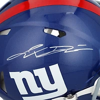 Jaxson Dart New York Giants Autographed Riddell Speed Authentic Helmet