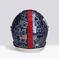 Jaxson Dart New York Giants Autographed Riddell Speed Flex Authentic Helmet - Art by Alex Alpert - Limited Edition #1/1