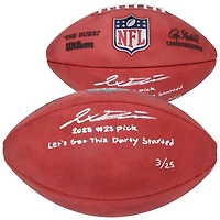 V106832 Giants Jaxson Dart New York Giants Ballon de football couleur autographié Duke avec plusieurs inscriptions - Édition limitée à 25 0 Jaxson Dart AUT FOOTBALL 45772 AUTBALFTB FTBLDA0101