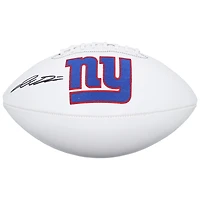 Jaxson Dart New York Giants Autographed Wilson White Panel Football
