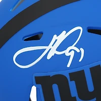 Casque Riddell Rave Speed Mini autographié par Justin Tuck des New York Giants
