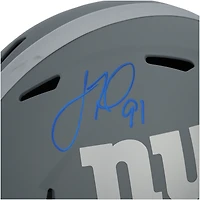 Réplique du casque Riddell Slate Speed autographié par Justin Tuck des New York Giants
