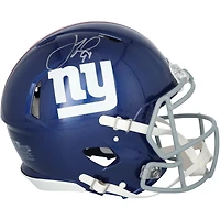 Casque Riddell Speed authentique autographié par Justin Tuck des New York Giants