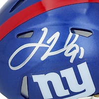 Casque Riddell Speed Mini autographié par Justin Tuck des New York Giants